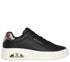 Pantofi sport, dama, SKECHERS UNO COURT-COURTED 177700-BLK negru, piele ecologica